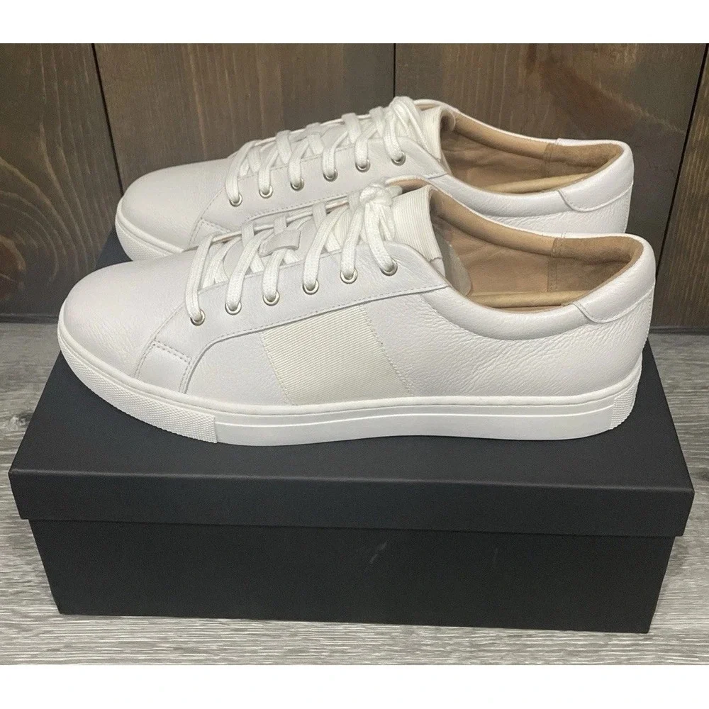 NEW Club Monaco Jowenna White Low Top Sneaker Lace Up Women's US 9 EUR 39‎